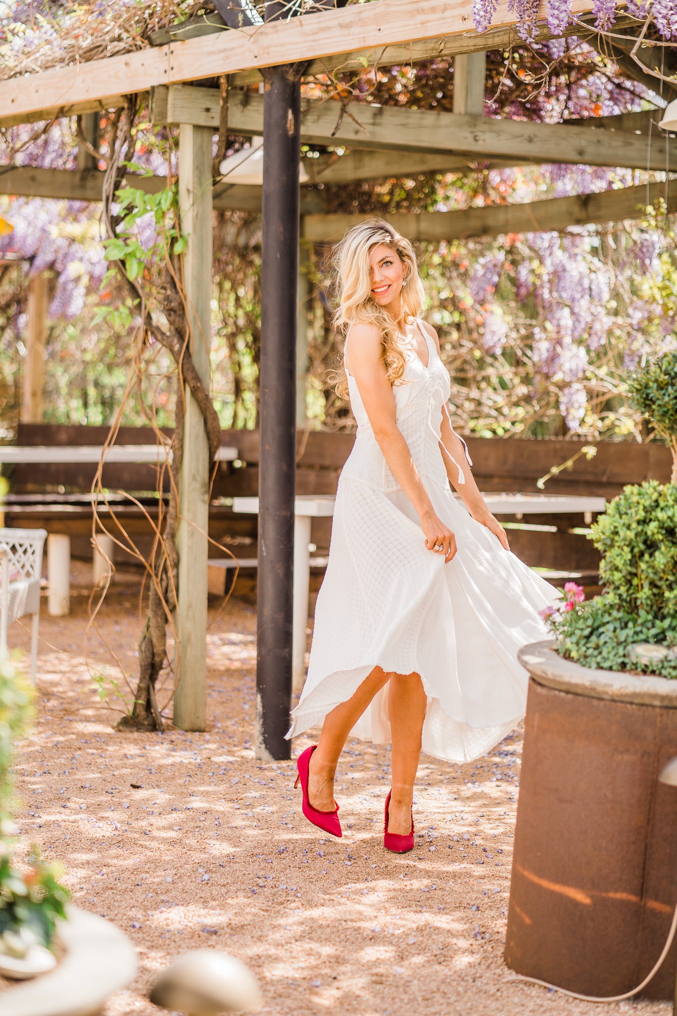 Dress, Spaghetti Strap in Ivory - Style HC63