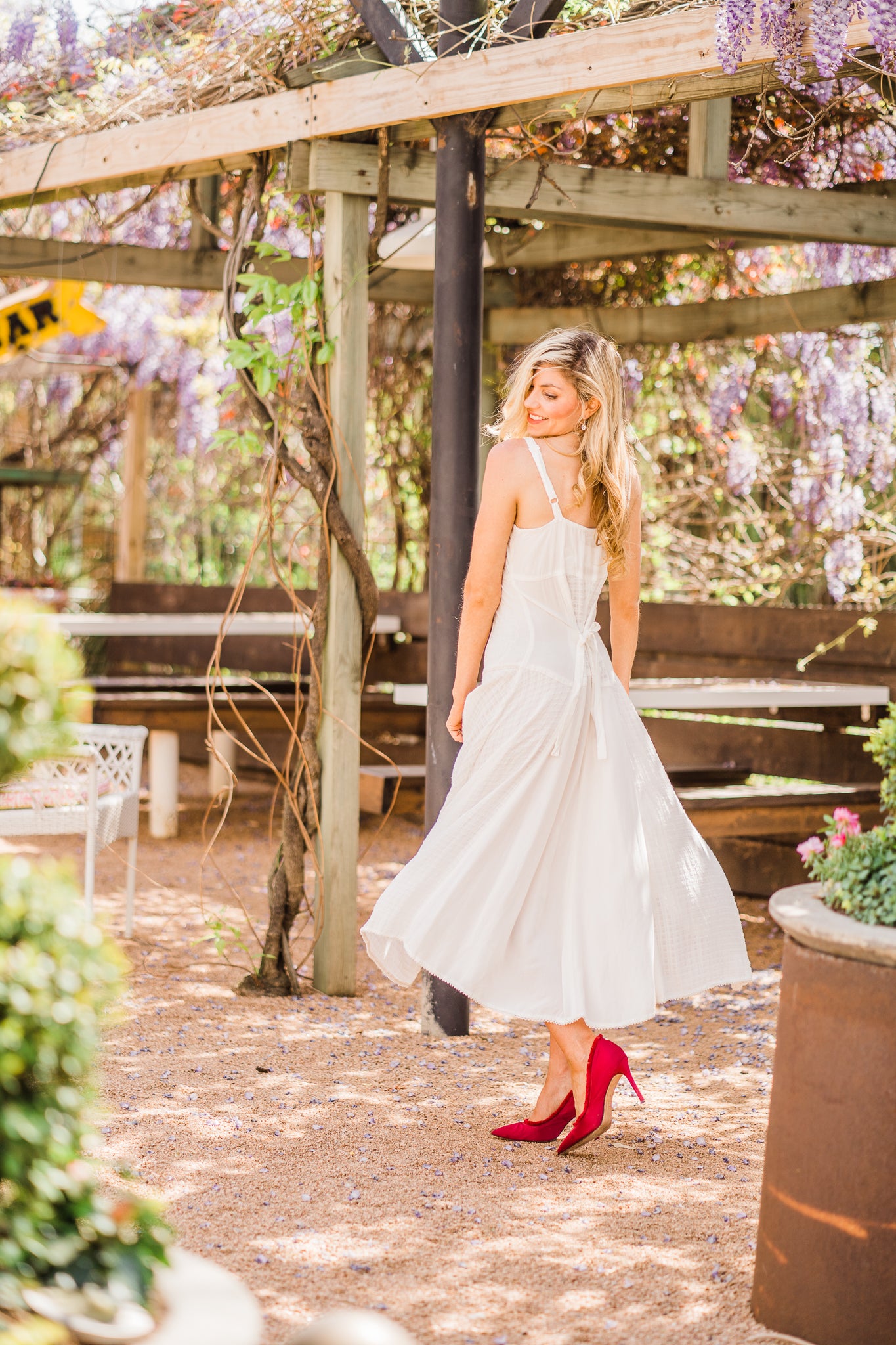 Dress, Spaghetti Strap in Ivory - Style HC63