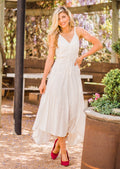 Ivory Spaghetti Strap Dress