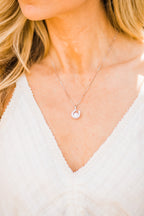 Necklace, Horseshoe Dancing Stone Pendant in Sterling Silver