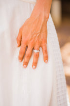 Ring, Three Round Stones in Sterling Silver Ring - Sale!