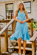 Ruffled Halter Dress