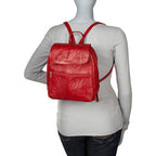 Backpack-Purse, Hand Tooled Leather, Multi Colors, 382-L