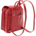Backpack-Purse, Hand Tooled Leather, Multi Colors, 382-L