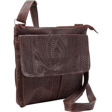 Handbag, Cross Body Purse, Hand Tooled Leather, Multi Colors 8461