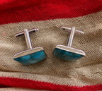 Cuff Links, Turquoise, Square or Round
