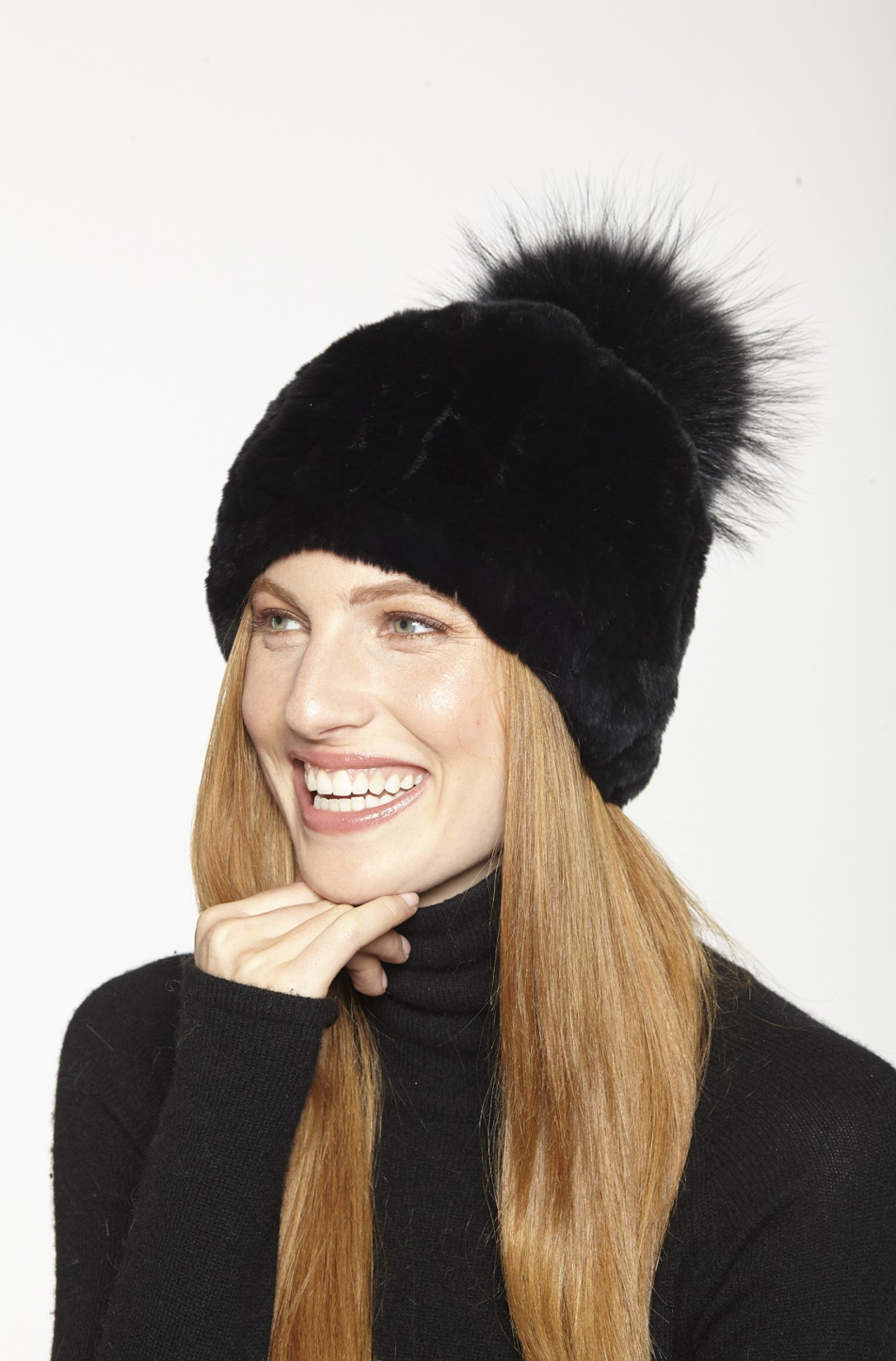 Rex-Rabbit-Hat-with-Fox-Pom-Pom-by-Linda-Richards-HA57