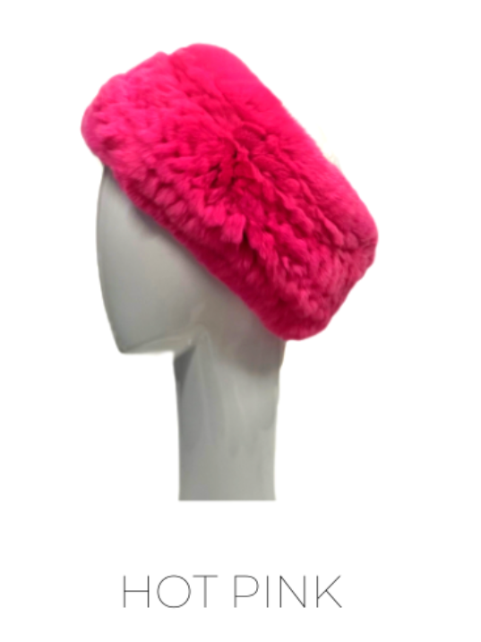 Rex Rabbit Head band in HotPink