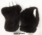 Hand Warmers, Genuine Rex Rabbit Fur, Multiple Colors - Linda Richards - Style  HW01