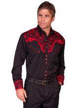 Scully-Embroidered-Western-Men's-Shirt-P634