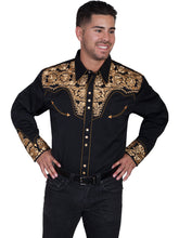 Scully-Embroidered-Western-Men's-Shirt-P634