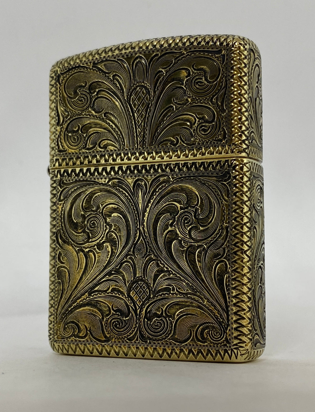 Hand Engraved Custom Brass Armor Zippo Lighter – Memphis Grand®