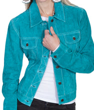 Turquoise-Suede-Leather-Jean-Jacket-by-Scully-L107