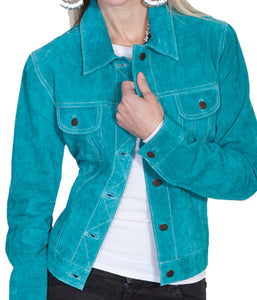 Turquoise-Suede-Leather-Jean-Jacket-by-Scully-L107