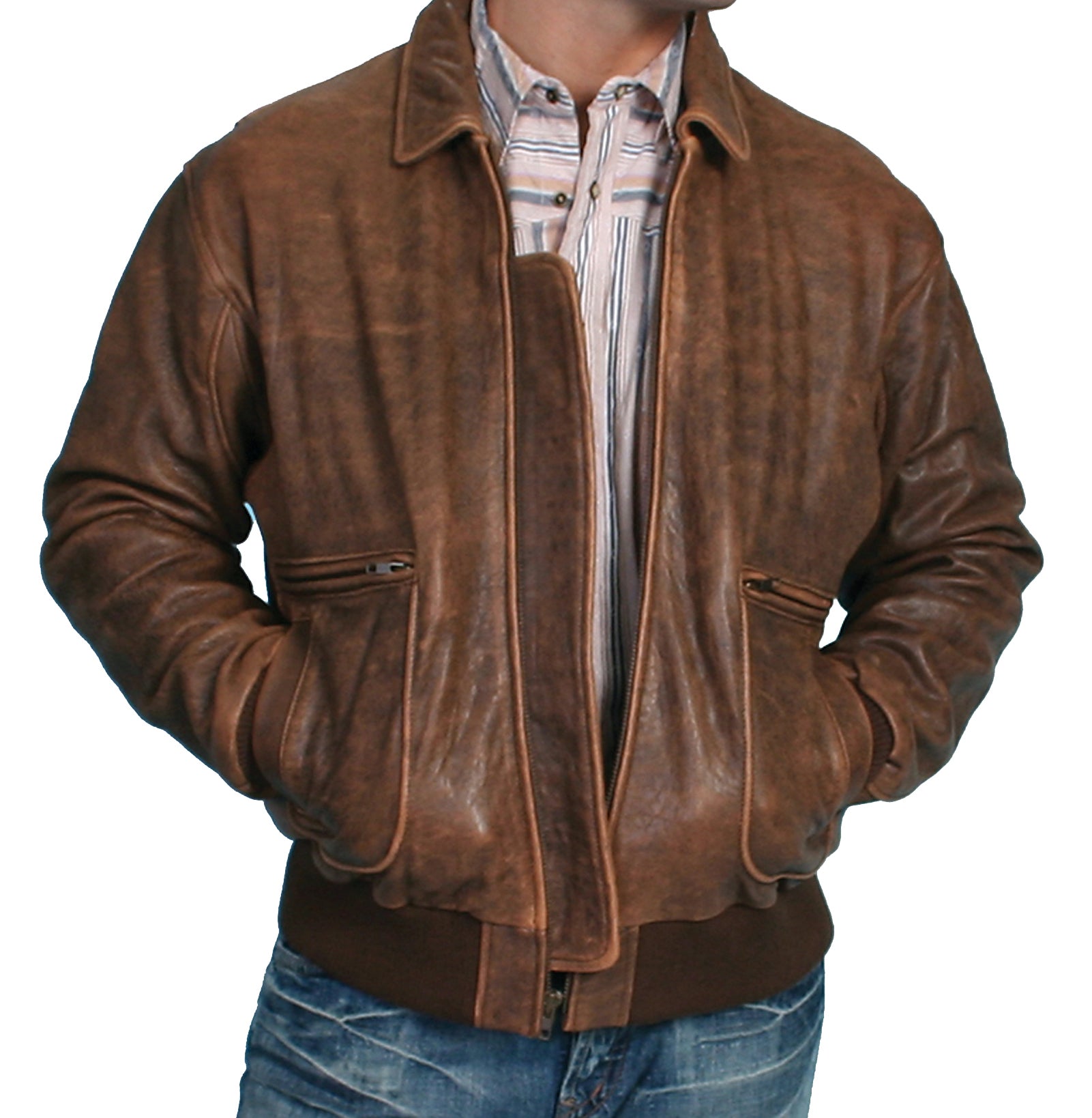 Vintage-Brown-Leather-Bomber-Jacket-by-Scully-714