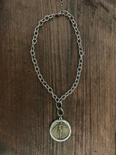 Necklace, Vintage WWI French Victory Angel Medallion & Chain