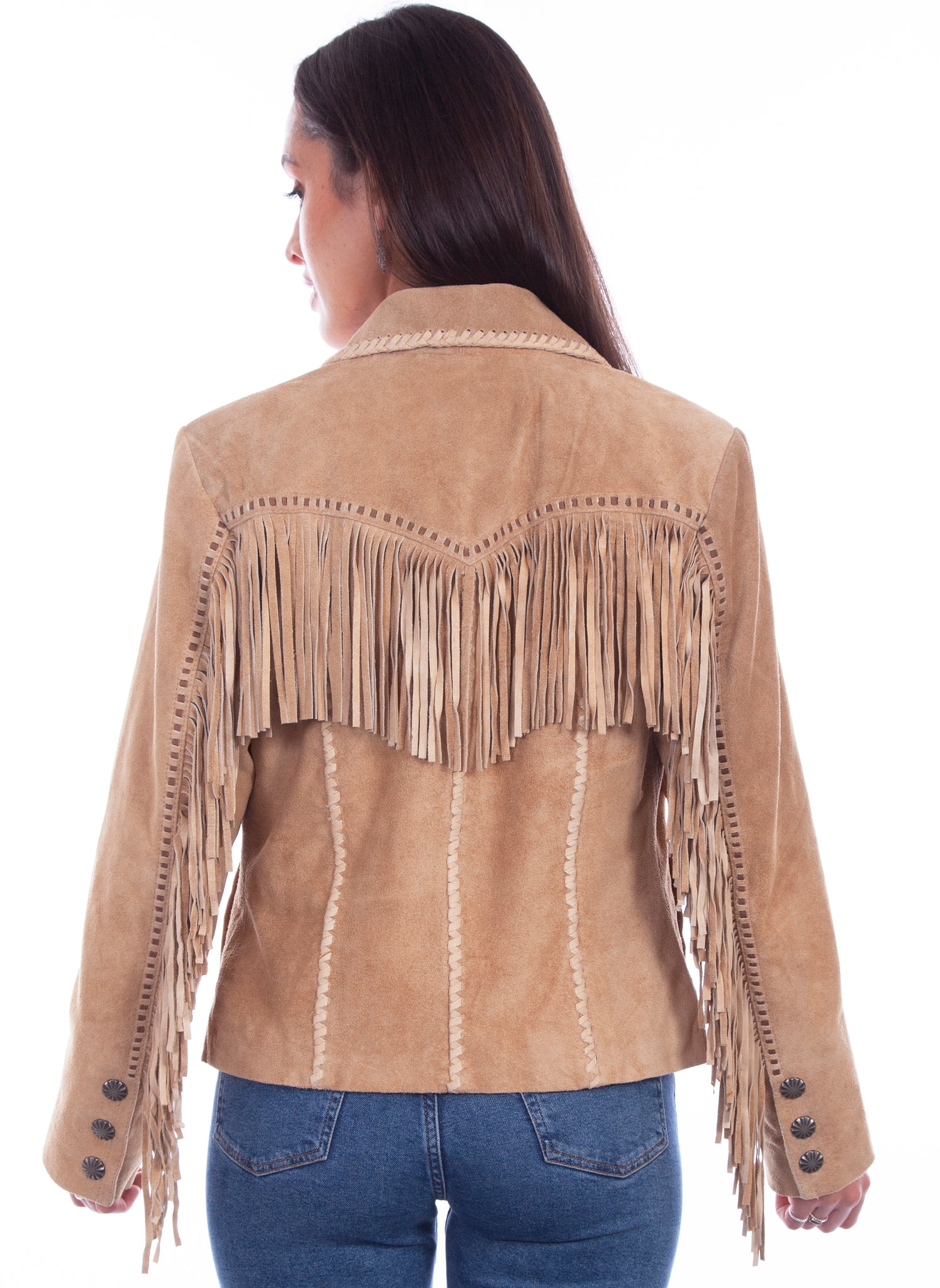 Jacket, Suede Leather Jacket with Fringe, Four Colors - Style L1080 –  Memphis Grand®