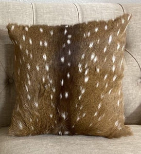 Pillows, Genuine Axis Deer Hide, Four Sizes
